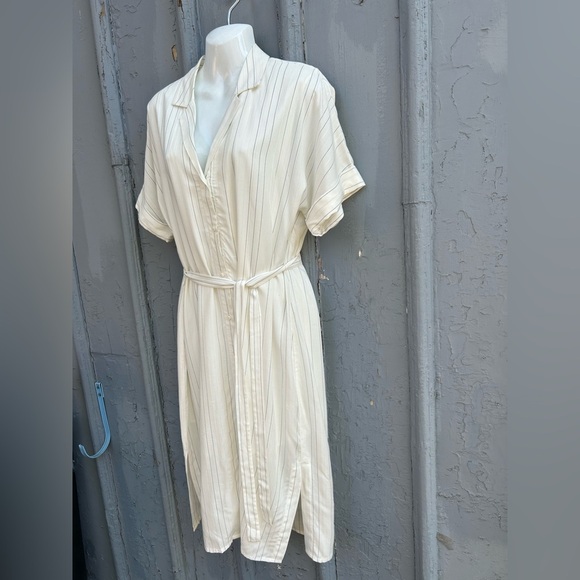 Gentle Fawn belted verticle stripe dress, size M - Picture 5 of 15